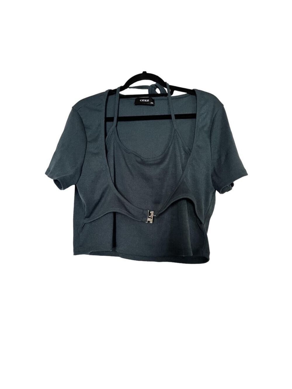 EUC Women's Cider Top Size 2XL Green - Picture 2 of 6